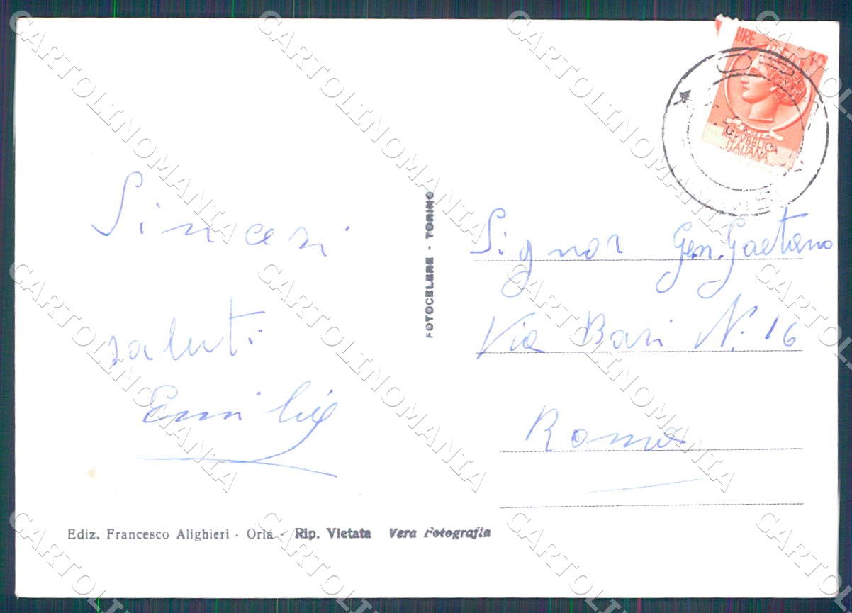 Brindisi Oria Panorama da Est FG cartolina WX7175 – retro