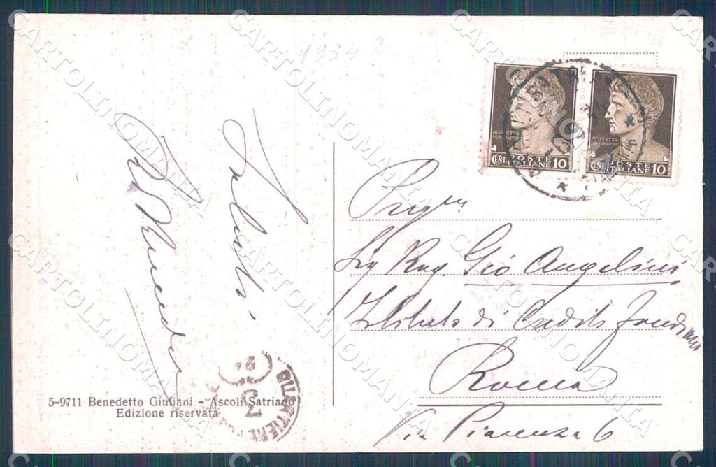 Foggia Ascoli Satriano Panorama cartolina WX7179 – retro