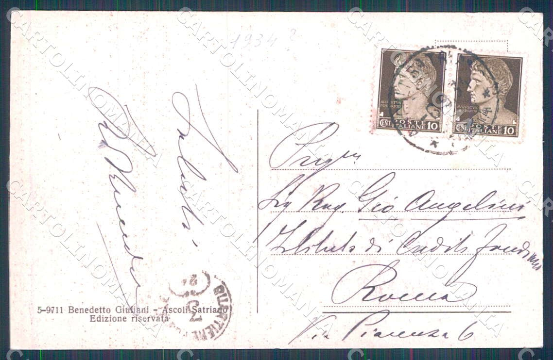 Foggia Ascoli Satriano Panorama cartolina WX7179 – retro