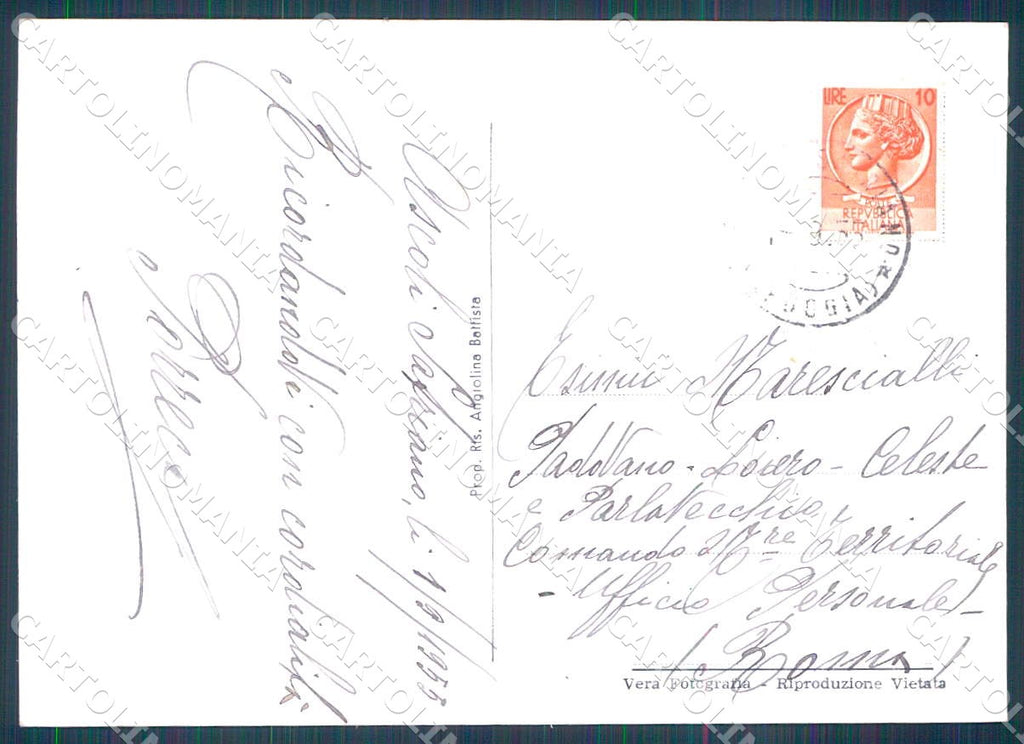 Foggia Ascoli Satriano Castello Palazzo Ducale foto FG cartolina WX7180 – retro