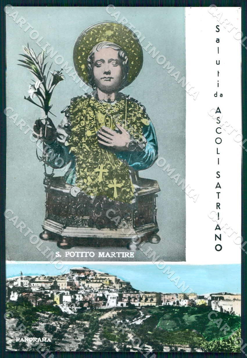 Foggia Ascoli Satriano San Potito Martire foto FG cartolina WX7183 – fronte