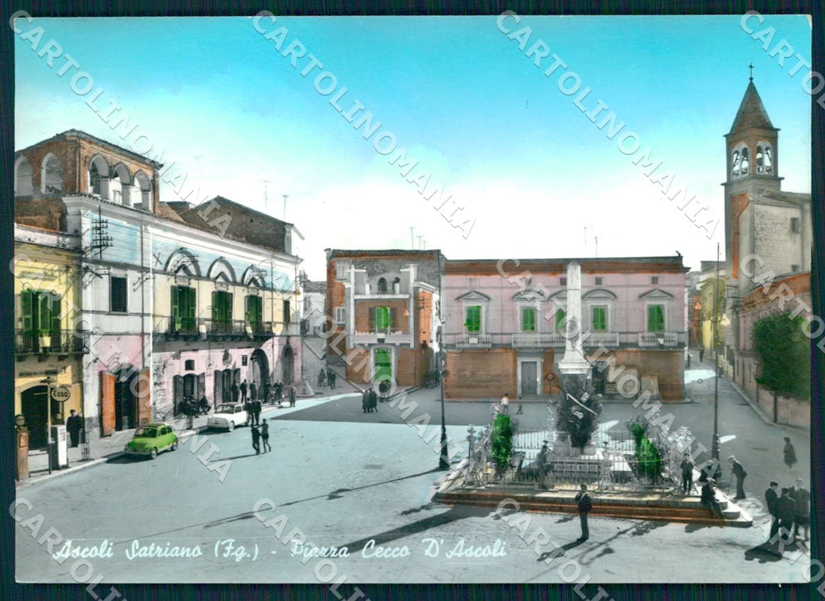 Foggia Ascoli Satriano Piazza Cecco D'Ascoli foto FG cartolina WX7184 – fronte
