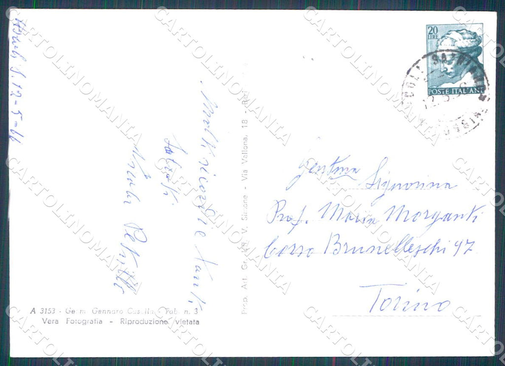Foggia Ascoli Satriano Piazza Cecco D'Ascoli foto FG cartolina WX7184 – retro