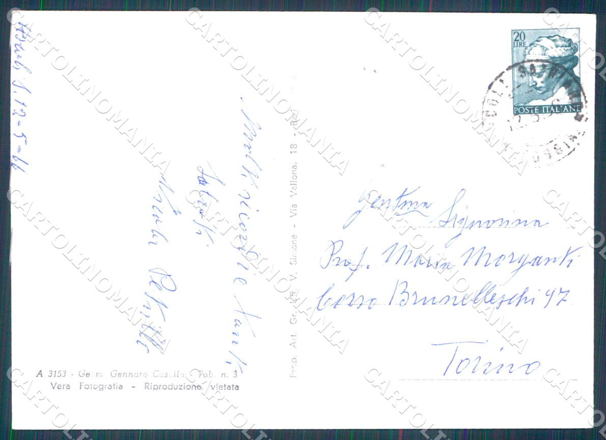 Foggia Ascoli Satriano Piazza Cecco D'Ascoli foto FG cartolina WX7184 – retro