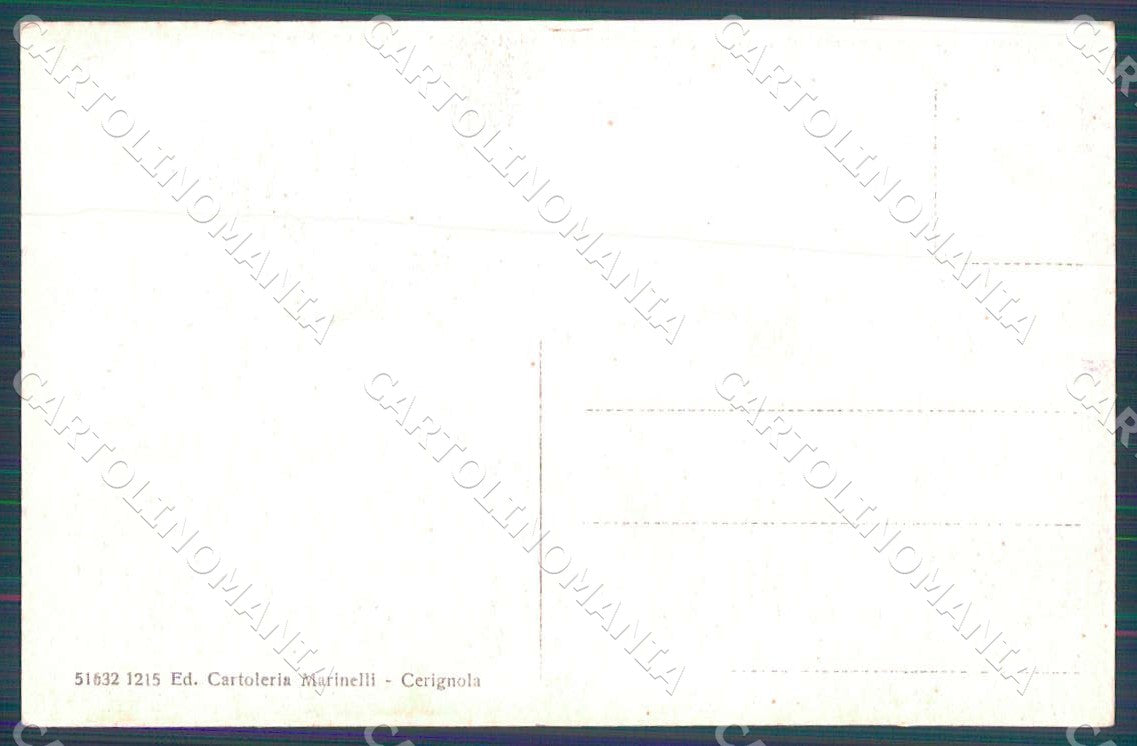Foggia Cerignola Palazzo Municipale Polizia Urbana cartolina WX7189 – retro