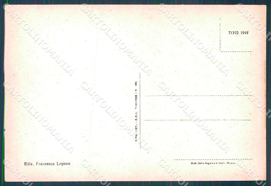 Foggia Cerignola Chiesa del Carmine FG cartolina WX7193 – retro