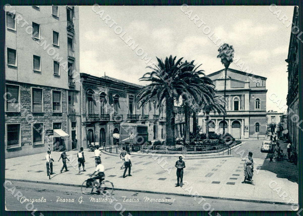 Foggia Cerignola Piazza Matteotti Teatro Mercadante FG cartolina WX7196 – fronte