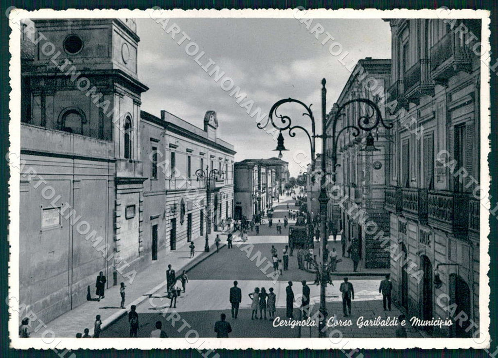 Foggia Cerignola Corso Garibaldi Municipio Foto FG cartolina WX7199 – fronte