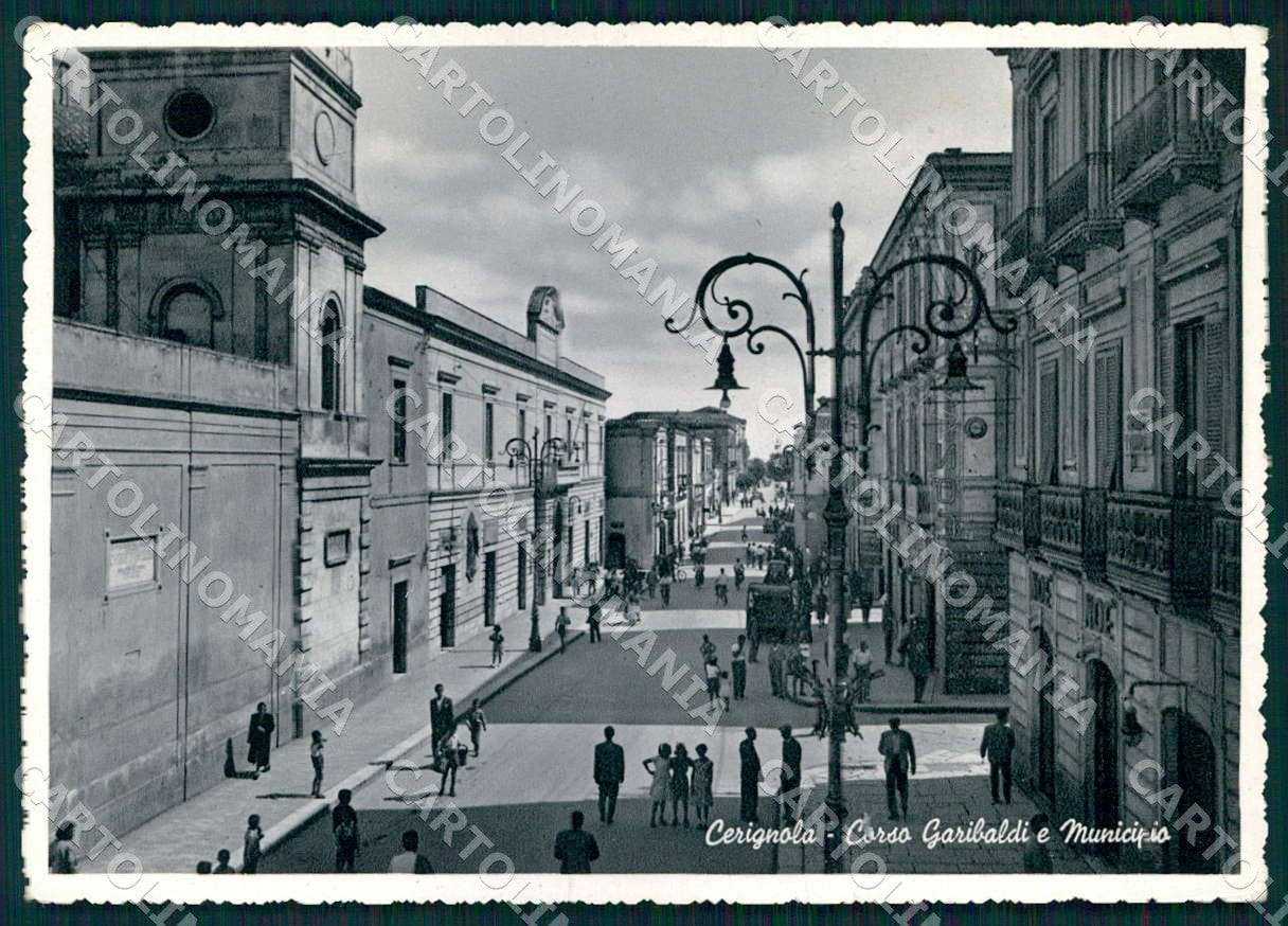 Foggia Cerignola Corso Garibaldi Municipio Foto FG cartolina WX7199 – fronte