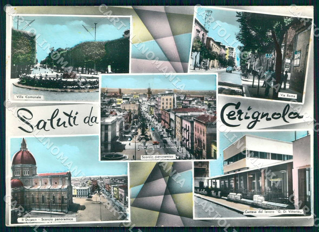 Foggia Cerignola Sauti da Vedutine Via Roma foto FG ccartolina WX7204 – fronte