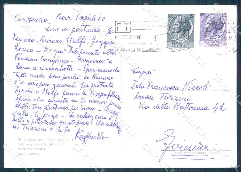 Brindisi Ostuni Panorama foto FG cartolina WX7211 – retro