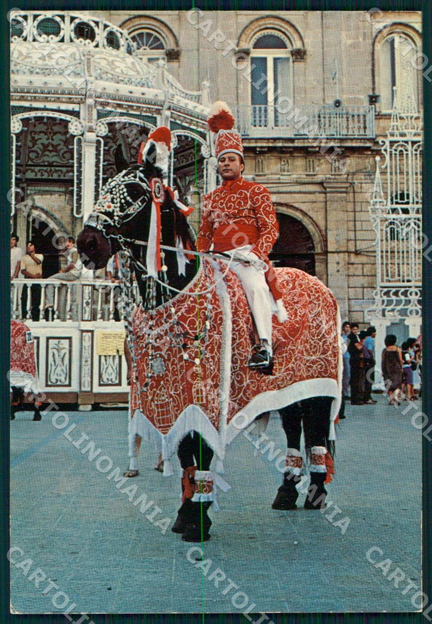 Brindisi Ostuni Cavalcata Santo Oronzo foto FG cartolina WX7215 – fronte
