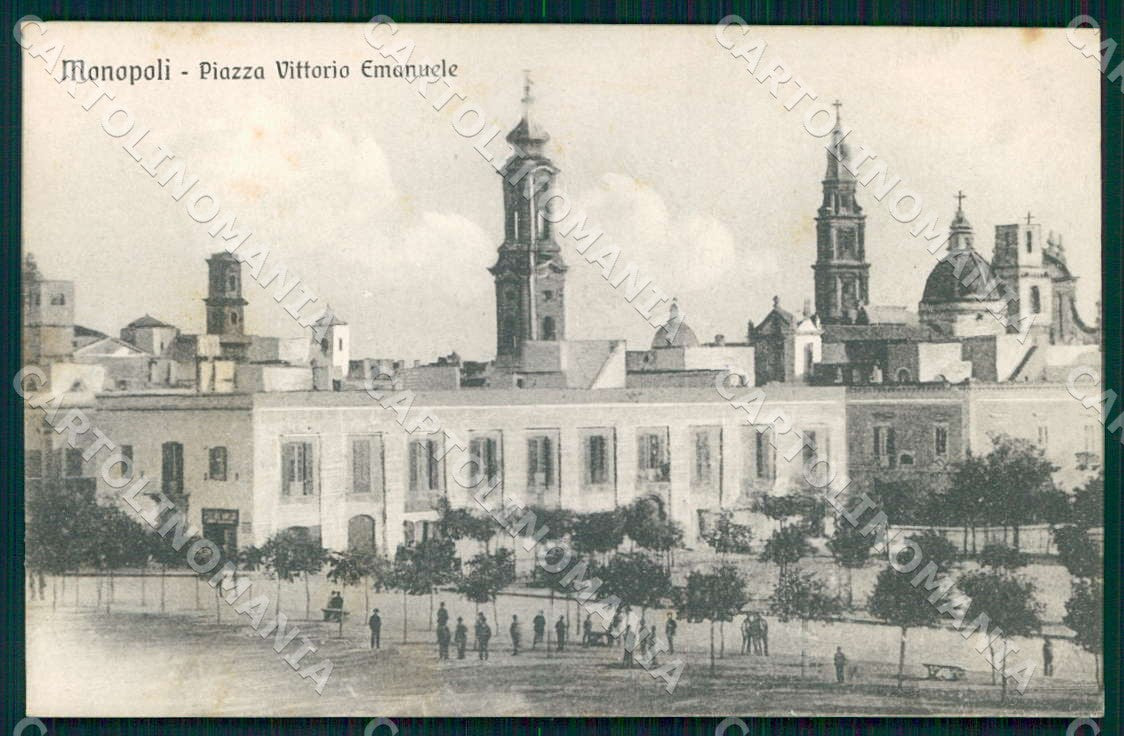 Bari Monopoli Piazza Vittorio Emanuele cartolina WX7219 – fronte