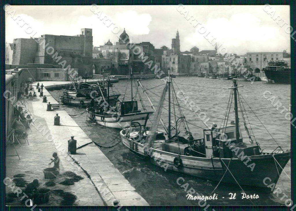 Bari Monopoli il Porto FG cartolina WX7228 – fronte