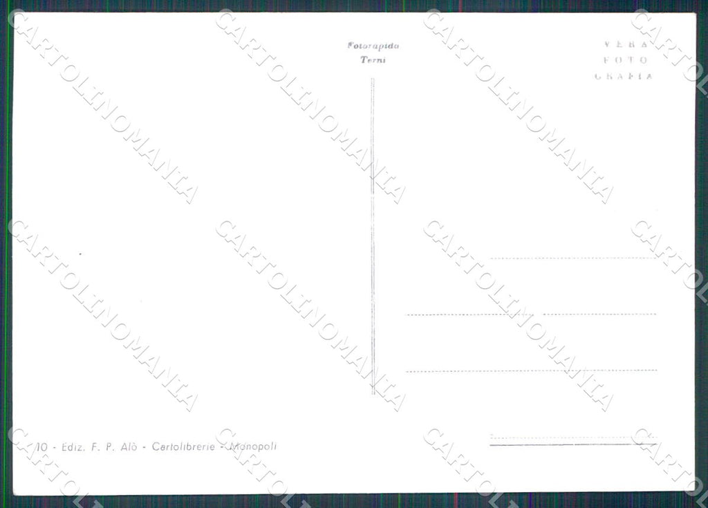 Bari Monopoli il Porto FG cartolina WX7228 – retro