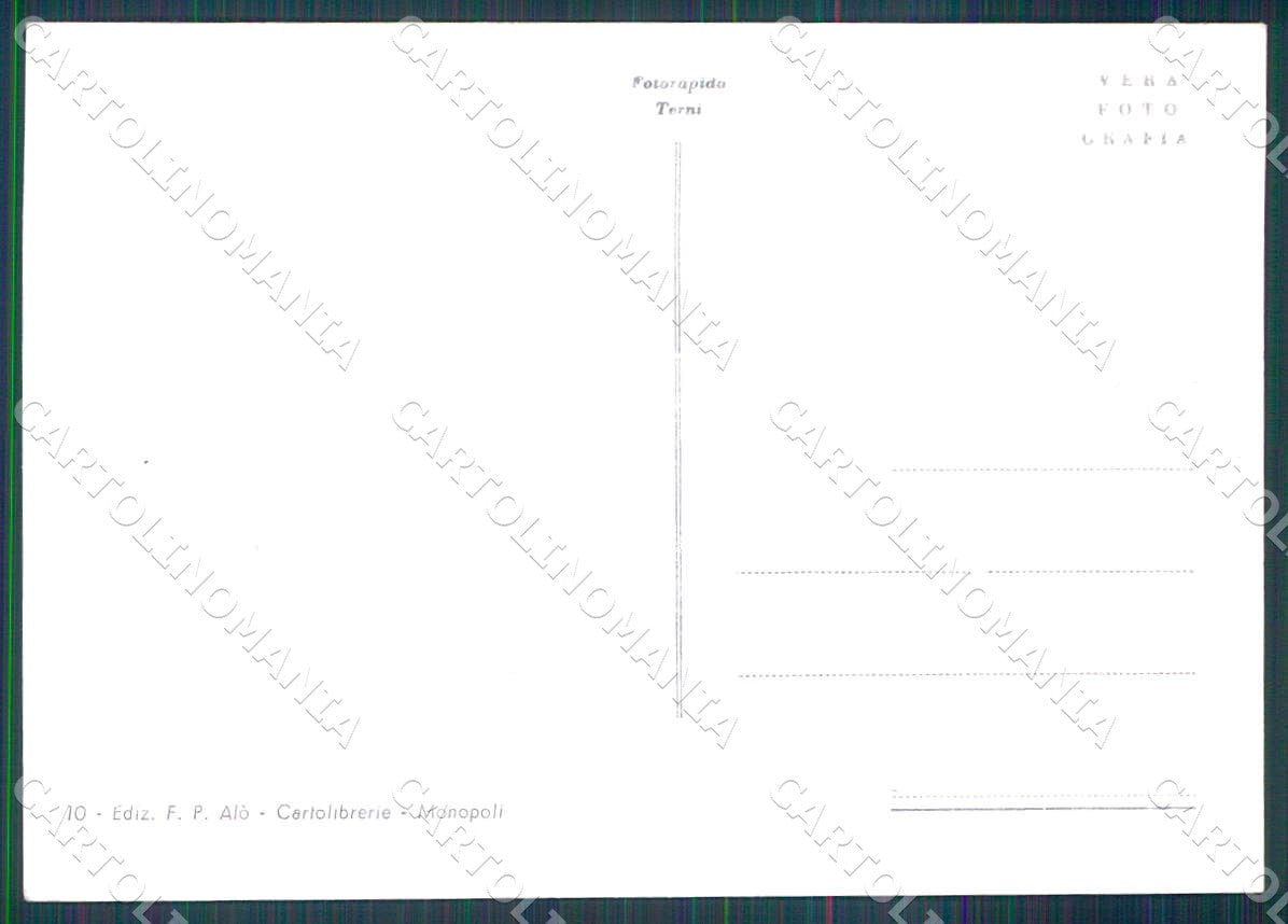 Bari Monopoli il Porto FG cartolina WX7228 – retro
