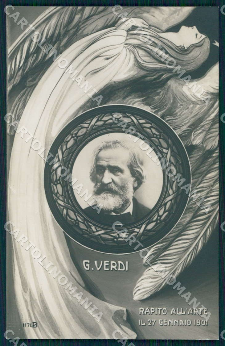 Artist Bertiglia Giuseppe Verdi Ricordo Verdiano 1171 Foto cartolina WX7236 – fronte