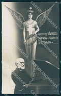 Artist Bertiglia Giuseppe Verdi Allogoria Italia 1176 Foto cartolina WX7241 – fronte