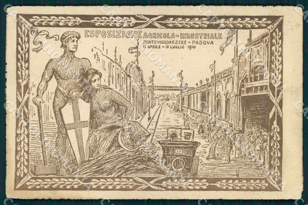 Padova Pontevigodarzere Esposizione Agricola Industriale 1910 cartolina WX7256 – fronte