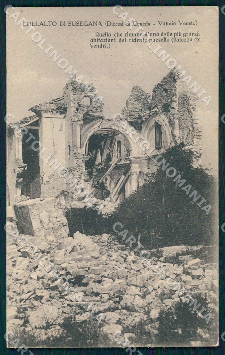 Treviso Susegana Collalto Diocesi Ceneda Opera Soccorso Vendri cartolina WX7261 – fronte
