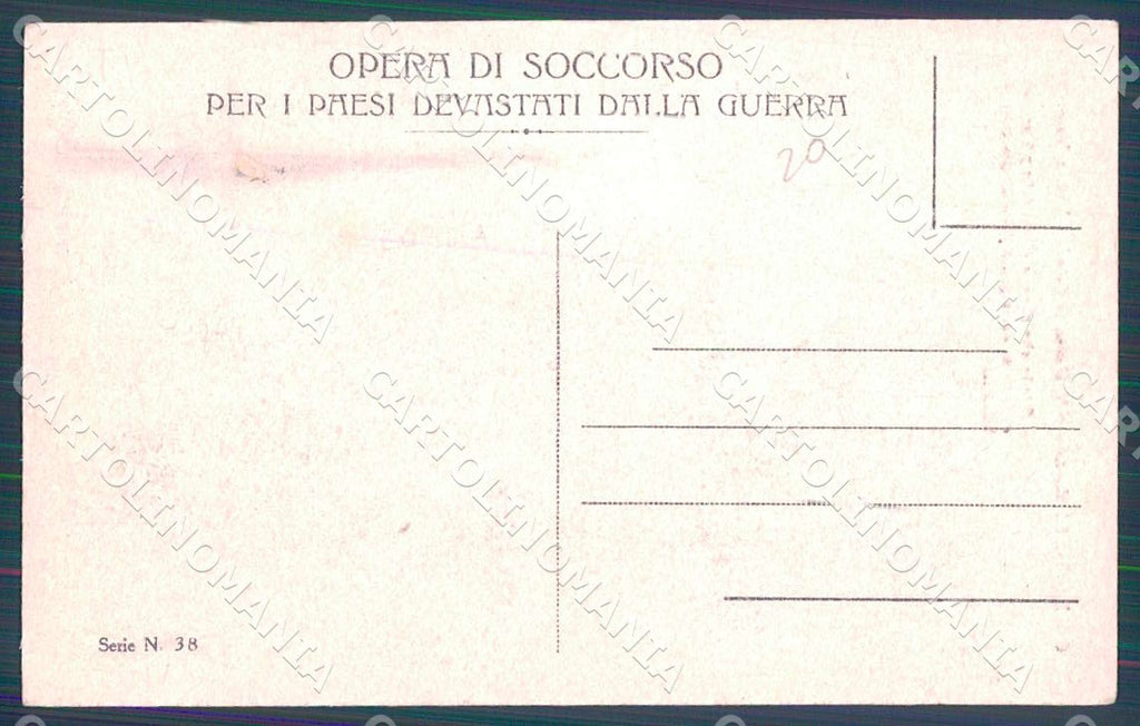 Treviso Susegana Collalto Diocesi Ceneda Opera Soccorso Vendri cartolina WX7261 – retro