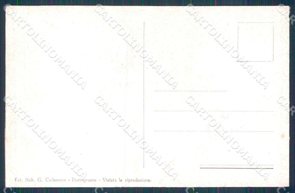 Venezia San Donà di Piave Via Maggiore Rovine WW1 cartolina WX7266 – retro