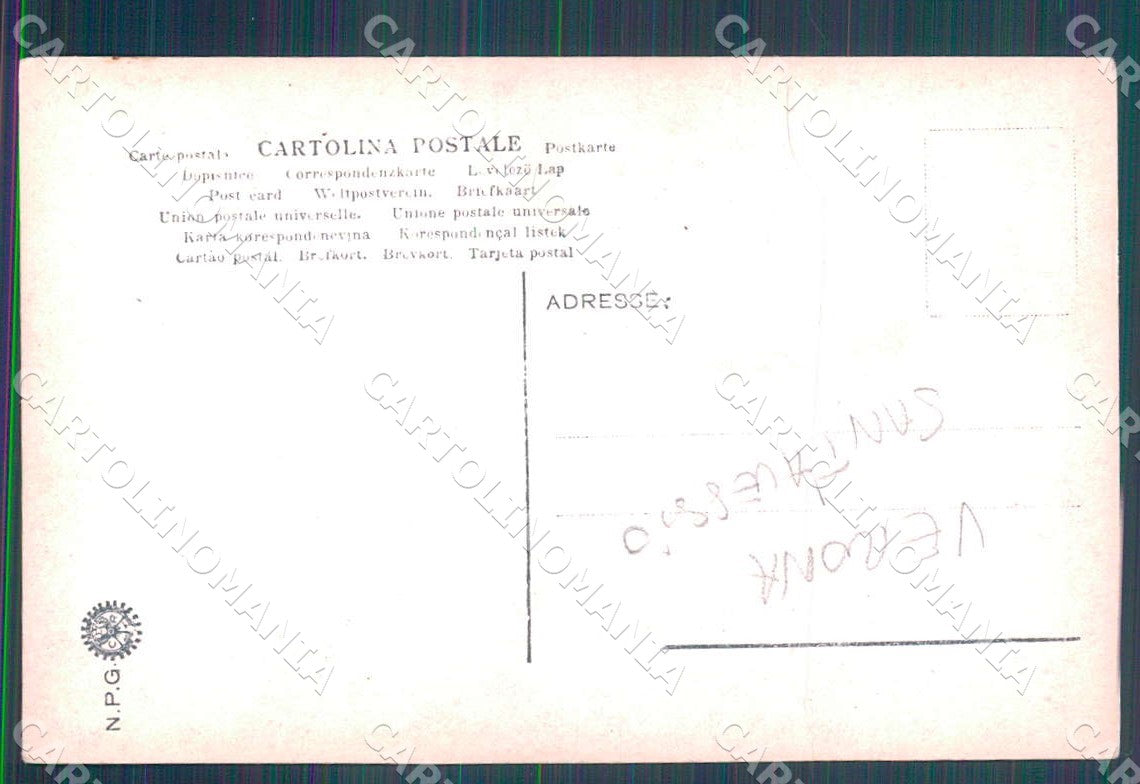 Verona Città San Alessio Lavandaie NPG Foto cartolina WX7282 – retro