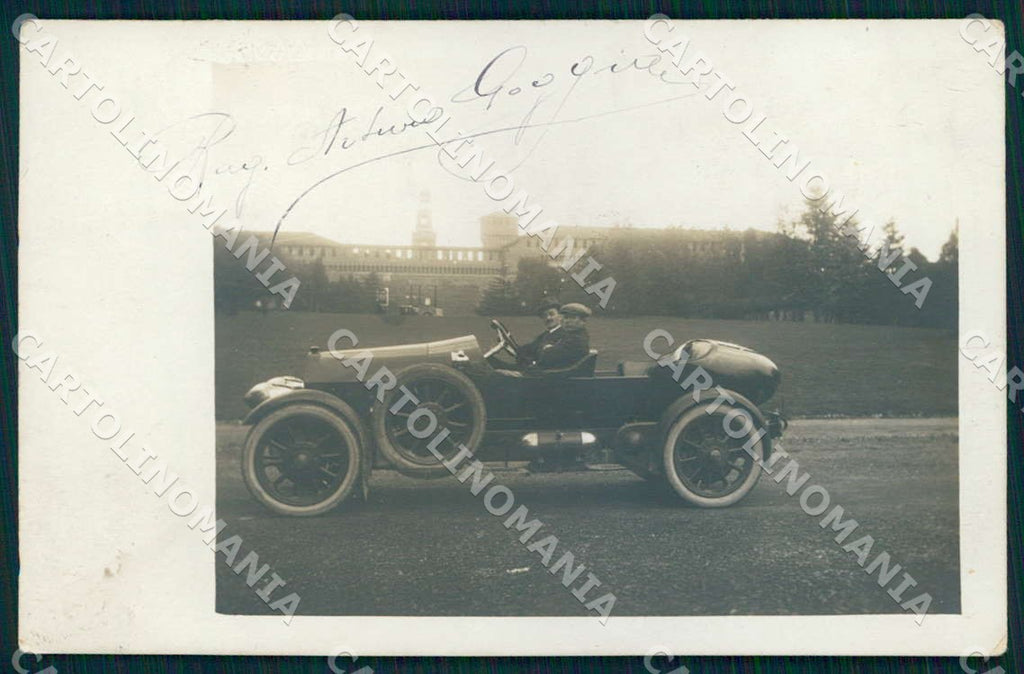 Milano Castello Sforzesco Isotta Fraschini KM Vincenzo? Foto cartolina WX7289 – fronte