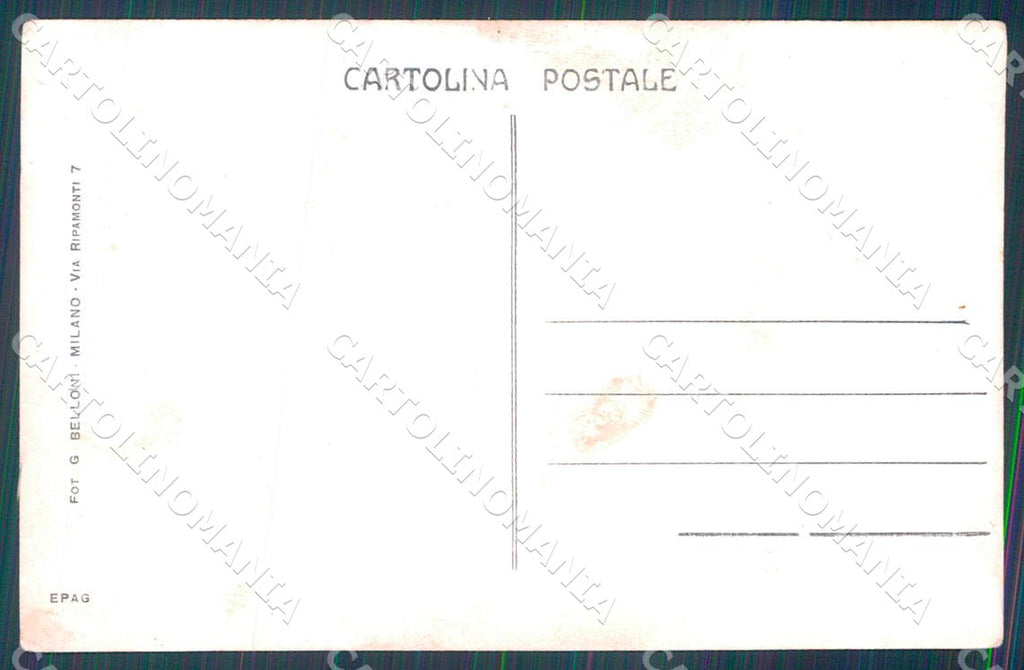 Milano Castello Sforzesco Isotta Fraschini KM Vincenzo? Foto cartolina WX7289 – retro
