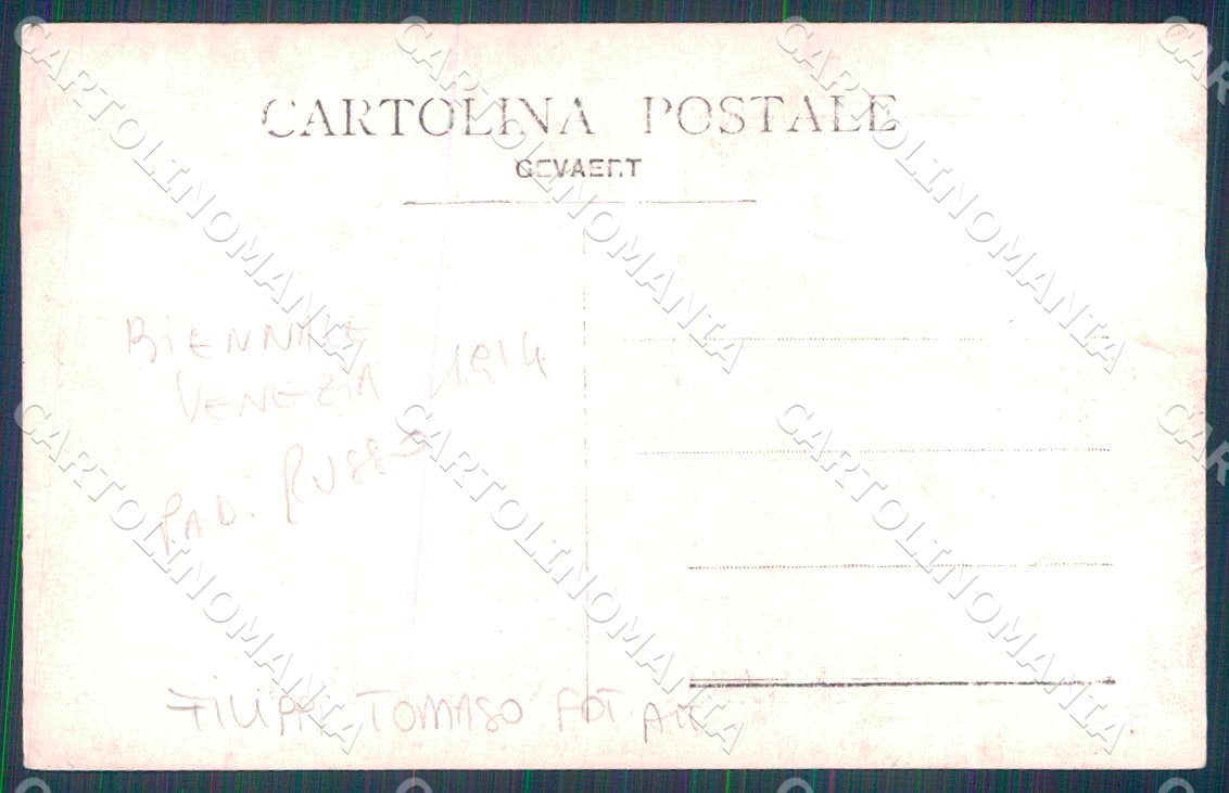 Venezia Biennale Esposizione 1914 Padiglione Russo Foto cartolina WX7296 – retro