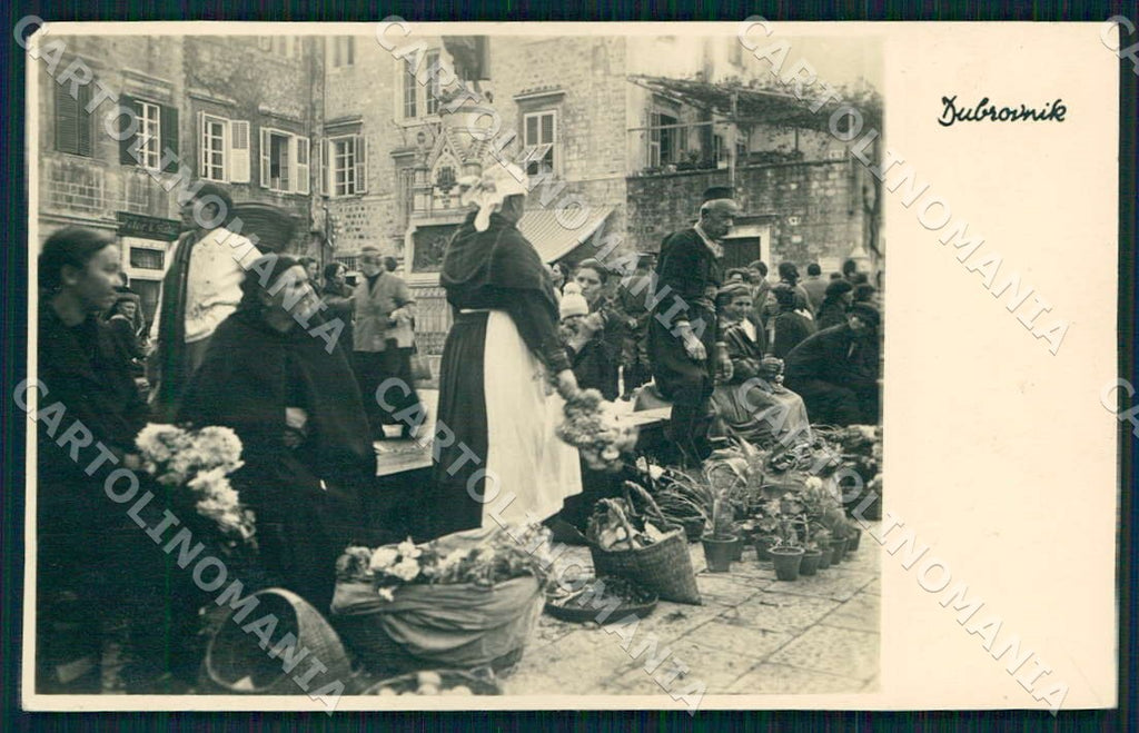 Croazia Croatia Dubrovnik Ragusa Mercato Fiori Foto cartolina WX7299 – fronte