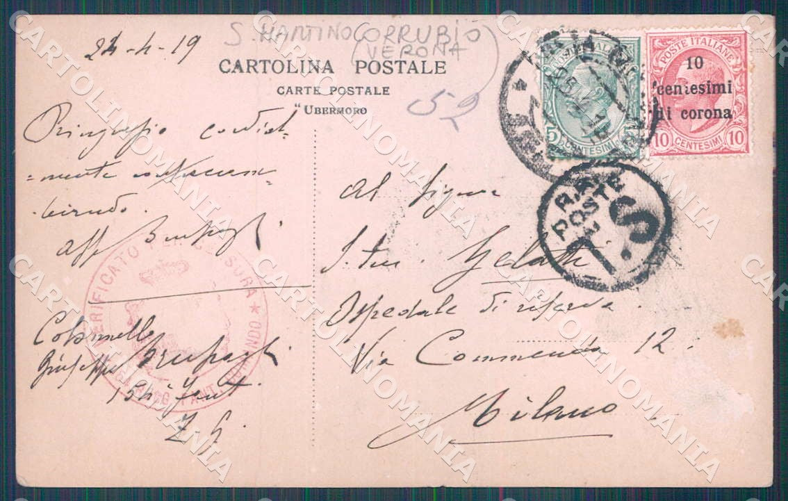 Verona Corrubbio di San Pietro in Cariano 154 Fanteria Foto cartolina WX7302 – retro