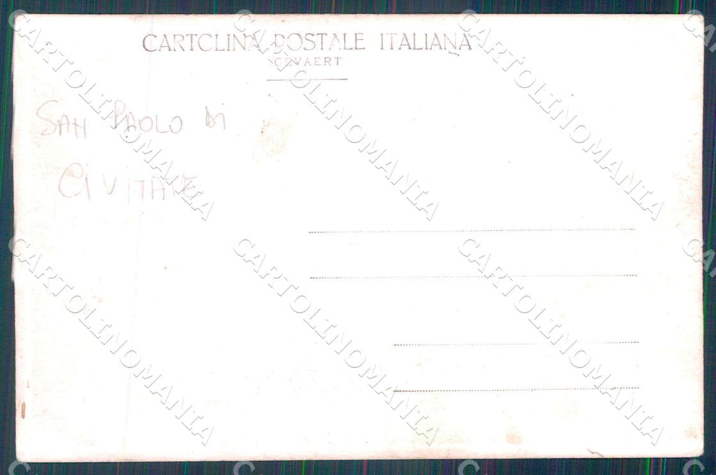 Foggia San Paolo di Civitate Chiesa Sant'Antonio Foto cartolina WX7305 – retro