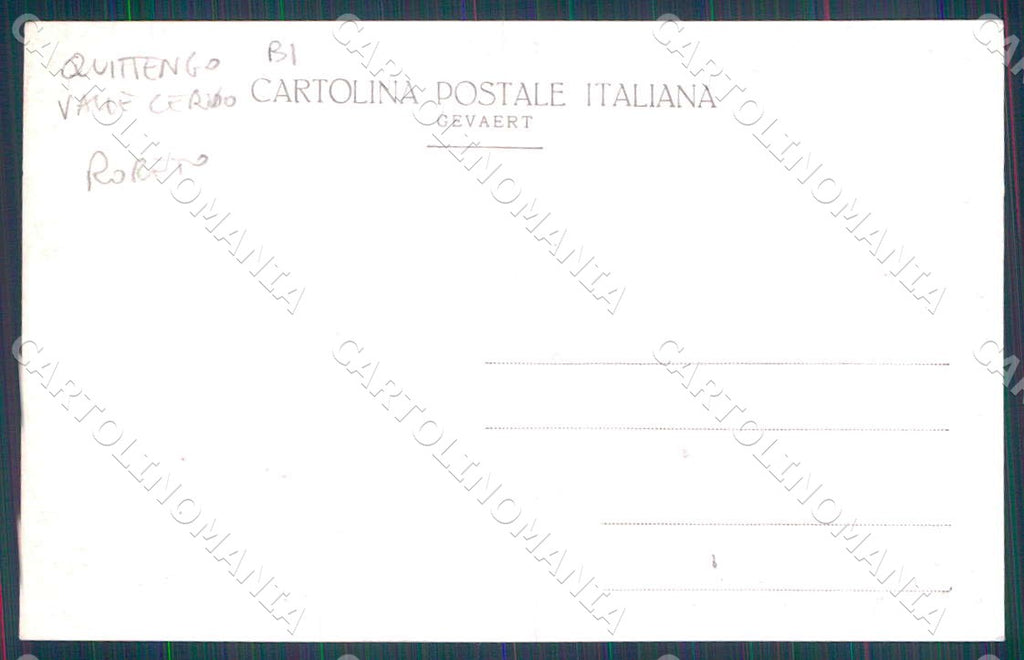 Biella Quittengo Valle Cervo Roreto Foto cartolina WX7319 – retro