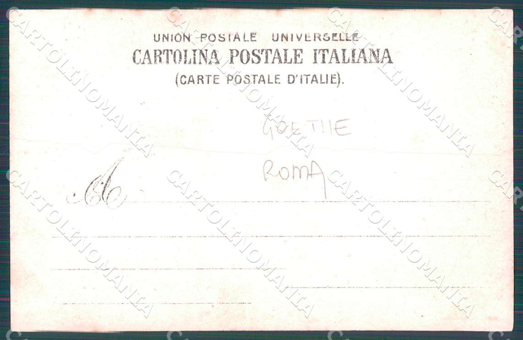 Roma Città Monumento Goethe Foto cartolina WX7328 – retro