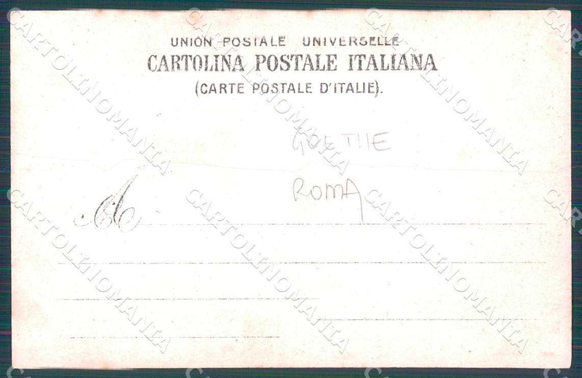 Roma Città Monumento Goethe Foto cartolina WX7328 – retro