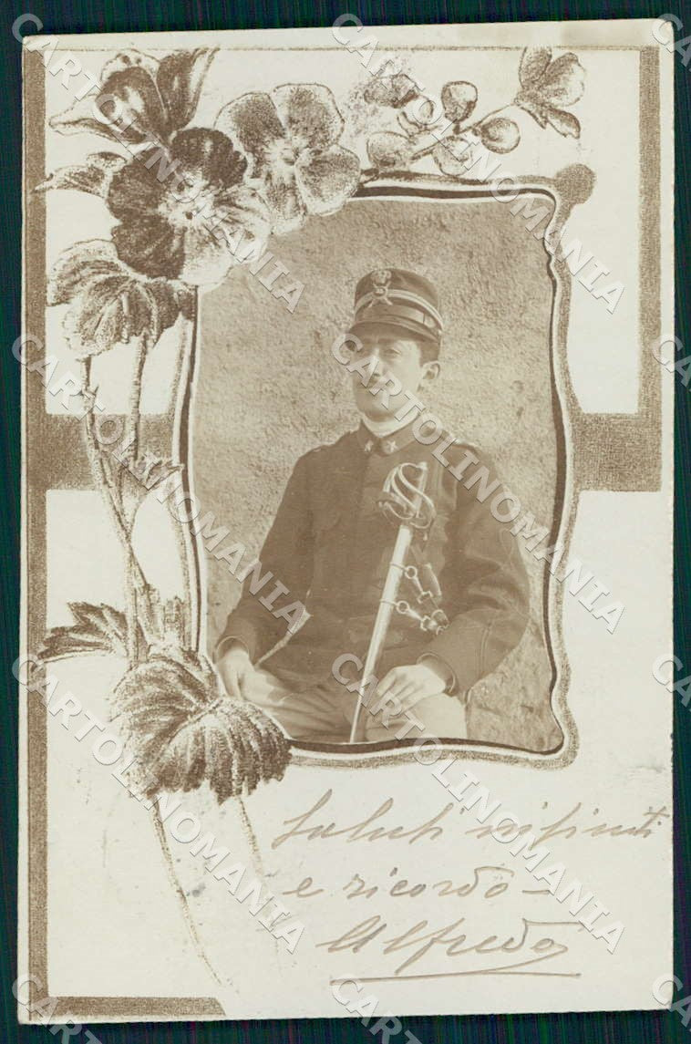 Foggia Vico del Gargano Tenente 35 Reggimento Fanteria Foto cartolina WX7329 – fronte
