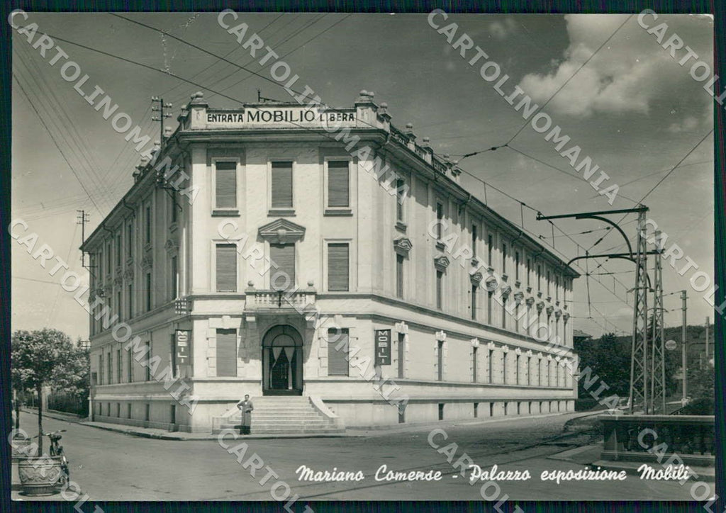 Como Mariano Comense Palazzo Esposizione Mobili FG Foto cartolina WX7340 – fronte