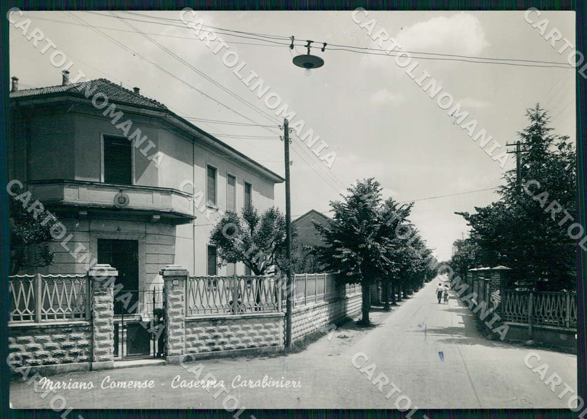 Como Mariano Comense Caserma Carabinieri FG Foto cartolina WX7341 – fronte