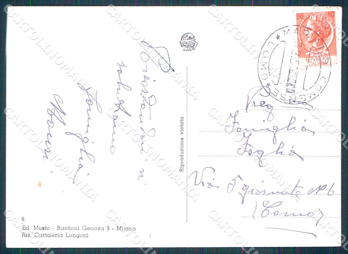 Como Mariano Comense Caserma Carabinieri FG Foto cartolina WX7341 – retro