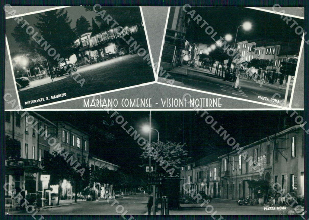 Como Mariano Comense Visioni Notturne FG Foto cartolina WX7343 – fronte