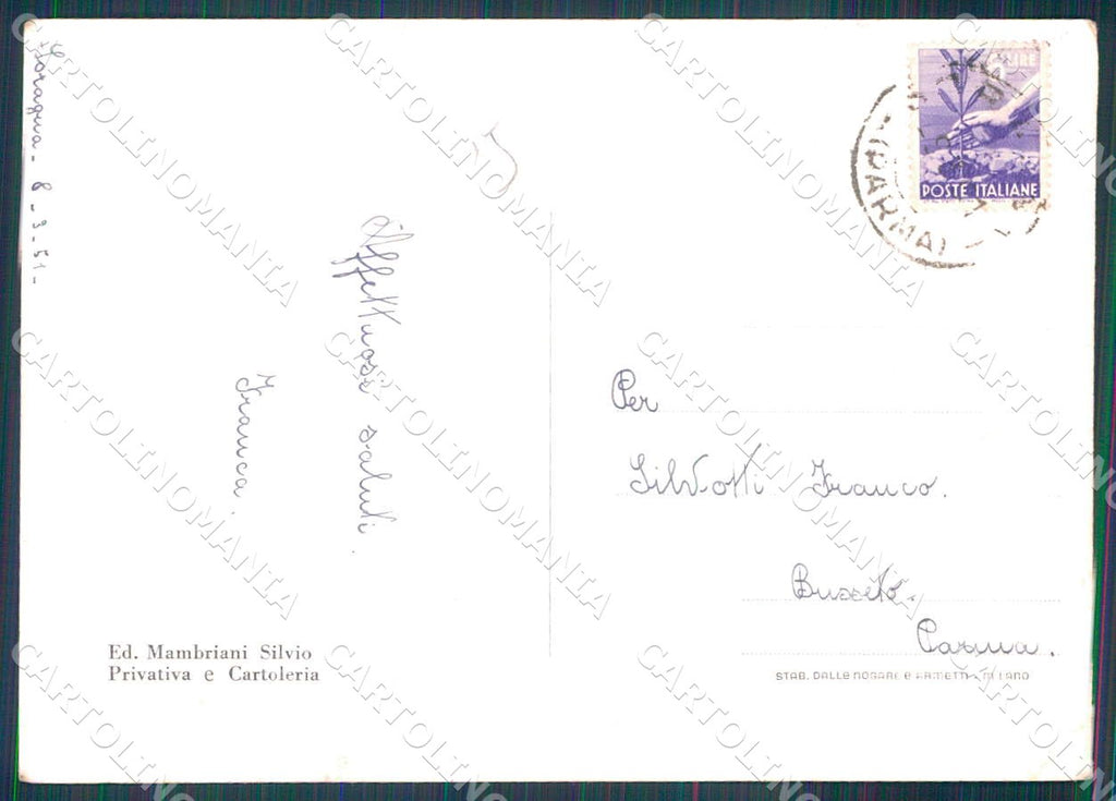 Parma Soragna le Scuole FG Foto cartolina WX7346 – retro