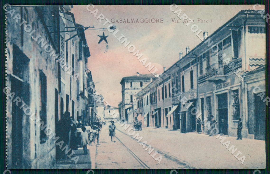 Cremona Casalmaggiore Via Azzo Porzio cartolina WX7359 – fronte