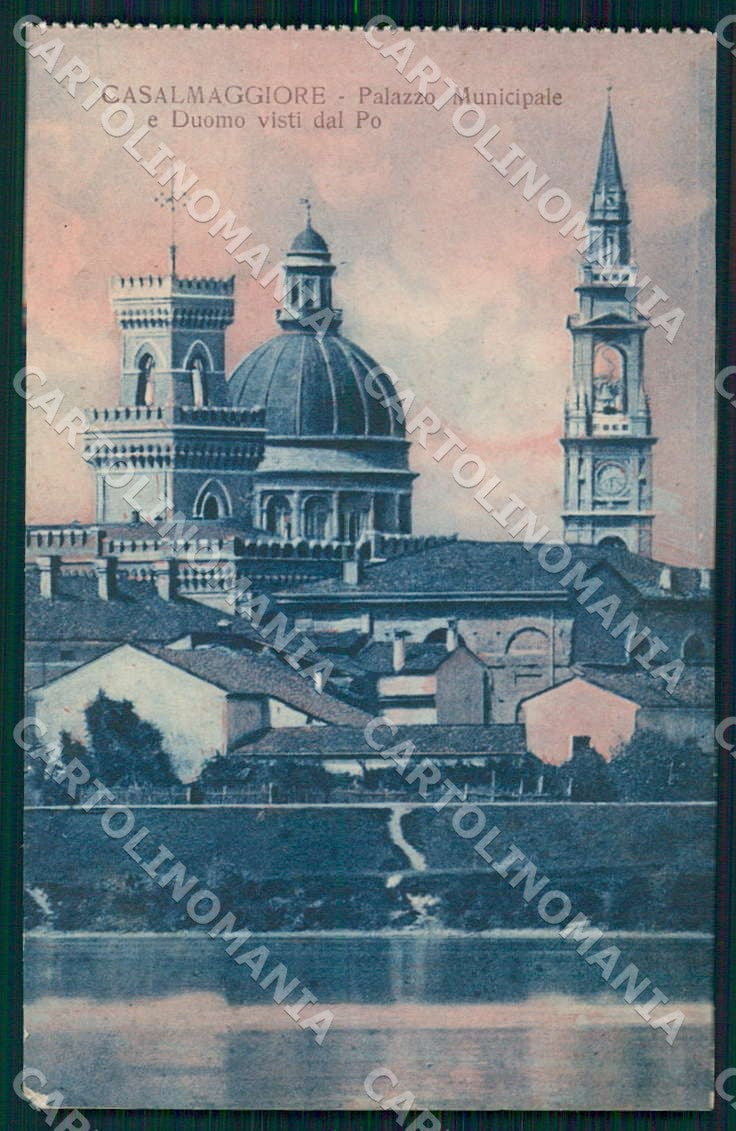 Cremona Casalmaggiore Palazzo Municipale e Duomo cartolina WX7366 – fronte