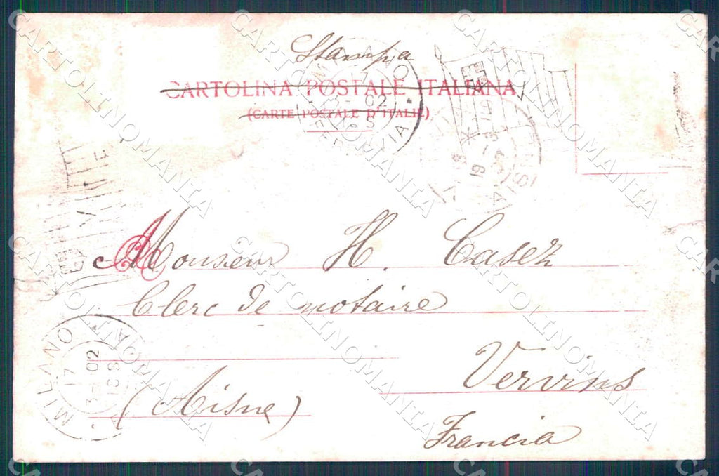 Milano Città Via Principe Umberto Tam cartolina WX7378 – retro