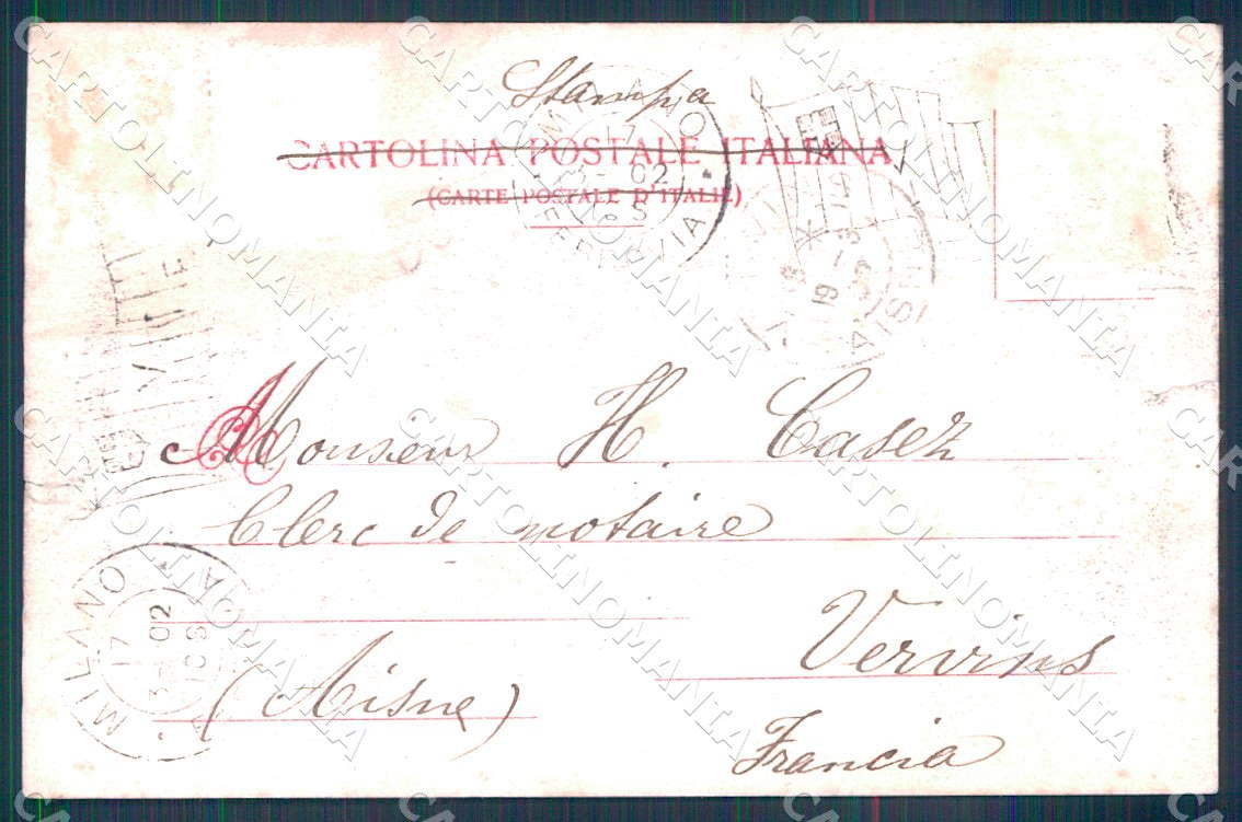 Milano Città Via Principe Umberto Tam cartolina WX7378 – retro