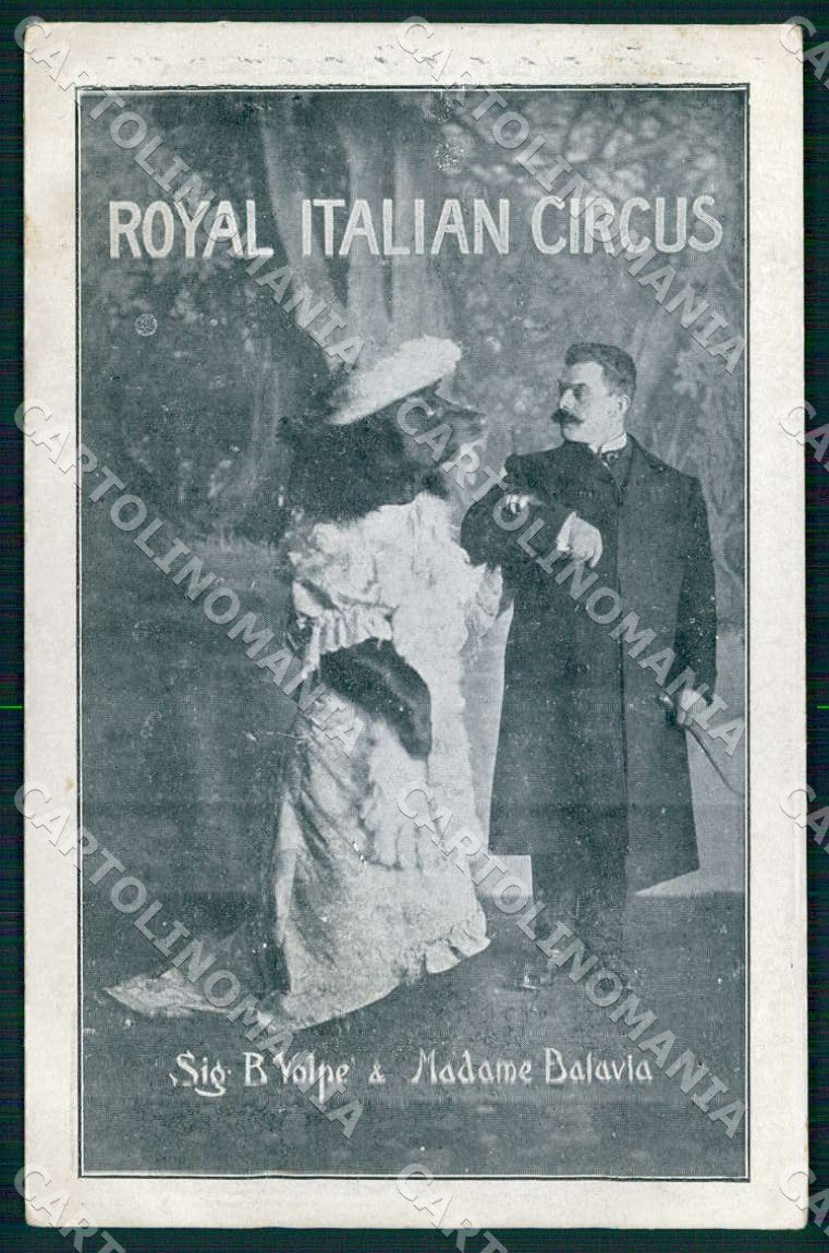 Ammaestratore d'Orso Volpe Royal Italia Circus Circo cartolina WX7380 – fronte