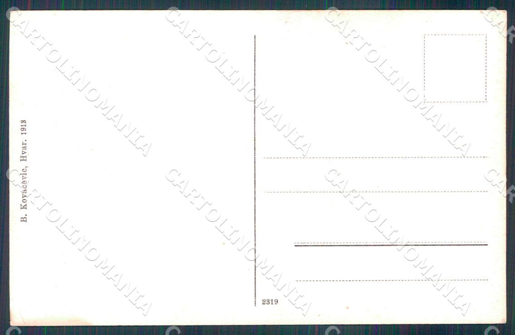 Croazia Croatia Lesina Hvar Palazzo Paladini cartolina WX7384 – retro
