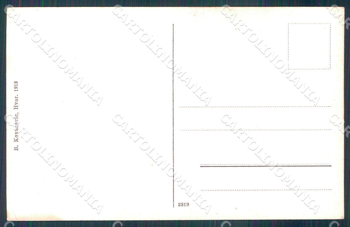 Croazia Croatia Lesina Hvar Palazzo Paladini cartolina WX7384 – retro