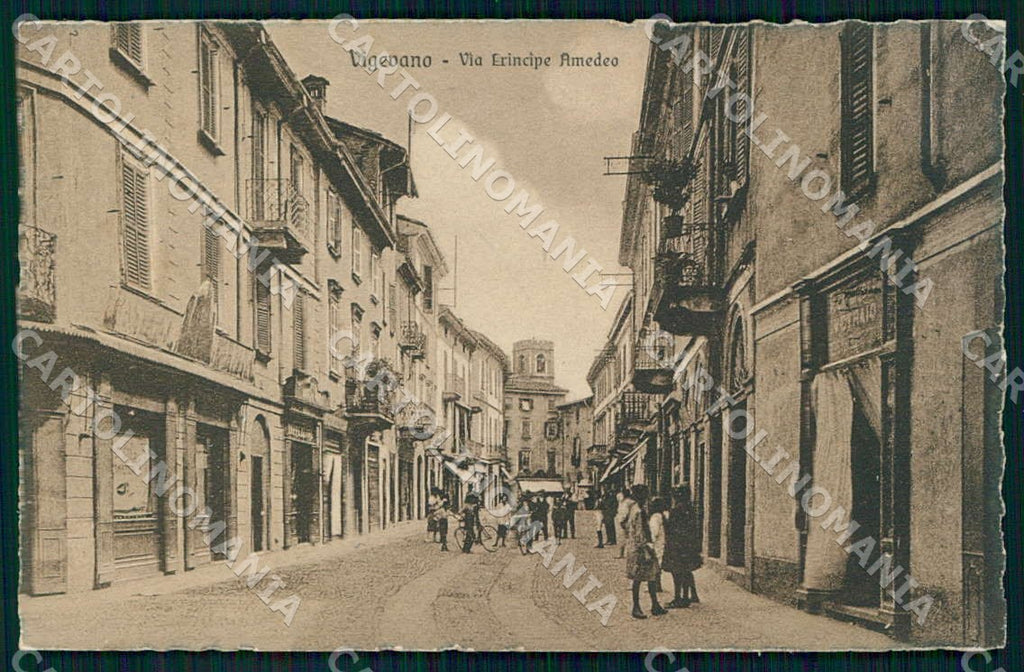 Pavia Vigevano Via Principe Amedeo cartolina WX7394 – fronte